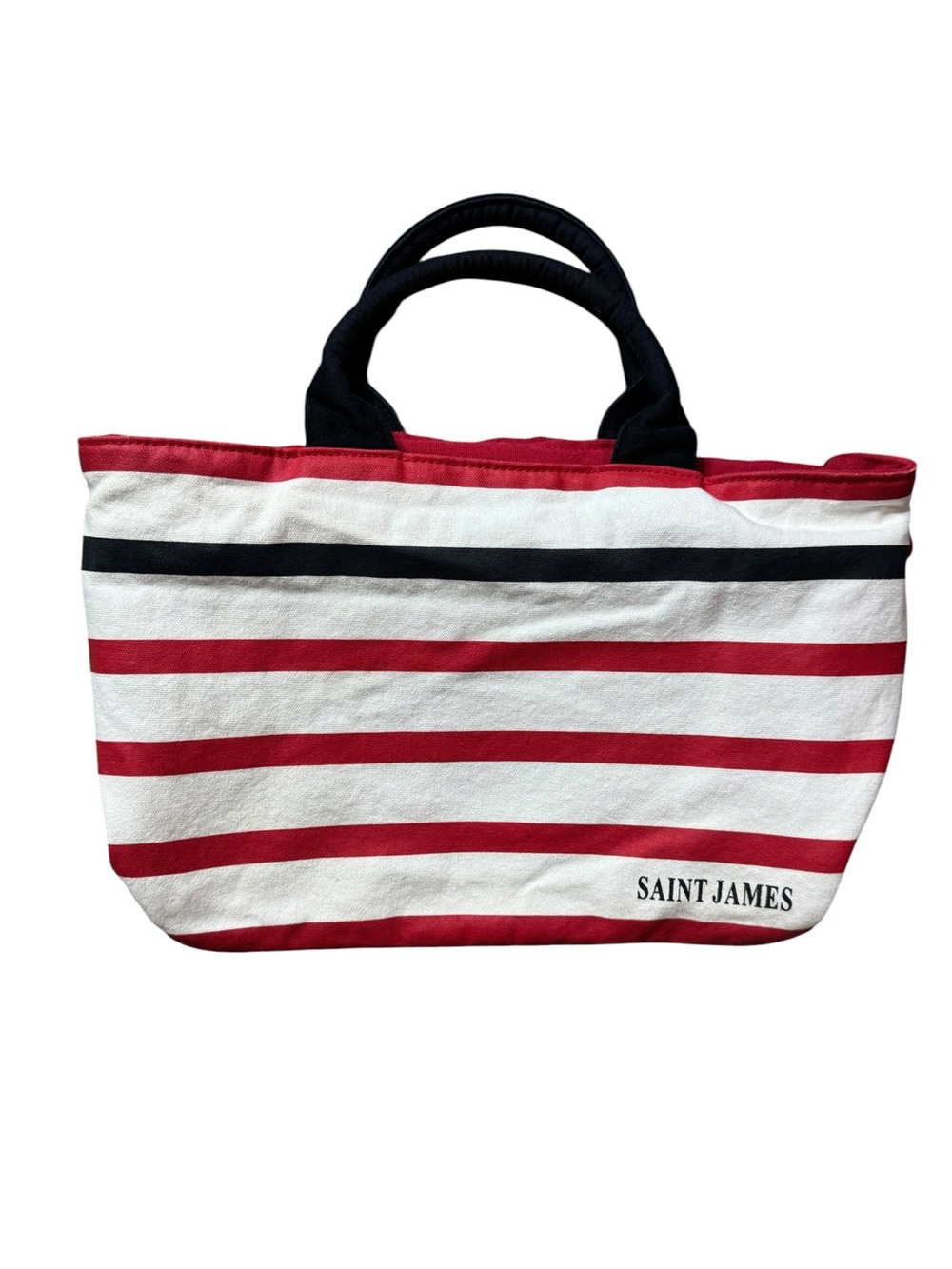 SAINT JAMES Canvas Striped Tote Bag